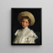 Meisje uit Nederland in wit - Robert Henri — ingelijst kunstwerk aan de muur