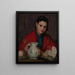 Meisje uit Ségovie dat een kruik vasthoudt - Robert Henri — ingelijst kunstwerk aan de muur