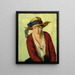 Het strandhoedje - Robert Henri — ingelijst kunstwerk aan de muur