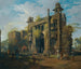 Vue de la porte du Lal Bagh à Dacca - Robert Home — weergave van het kunstwerk