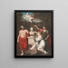 Sculape Cérès en Cupido die de buste van Linnus eren - Robert John Thornton — ingelijst kunstwerk aan de muur