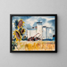 Kansas graanhefferstapel - Robert Johnson — ingelijst kunstwerk aan de muur