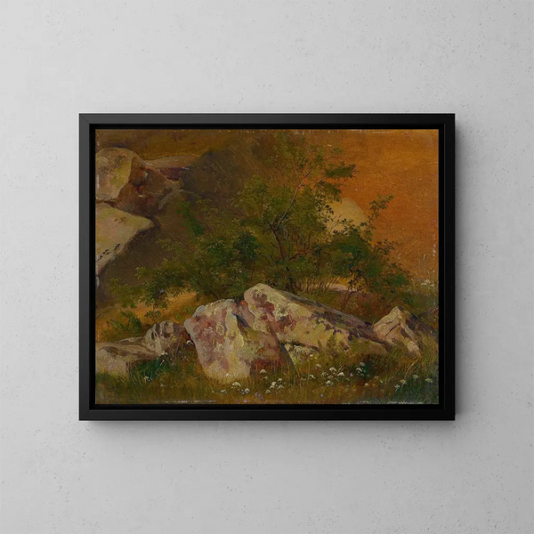 Partie du Plauenschen Grund - Robert Kummer — framed artwork on a wall