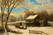 Winterochtend schilderij - Robert Melvin Decker — weergave van het kunstwerk