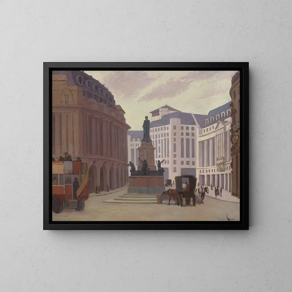 Aldwych Painting - Robert Polhill Bevan — framed artwork on a wall