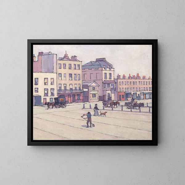 La Maison de pesage du marché de Cumberland - Robert Polhill Bevan — framed artwork on a wall