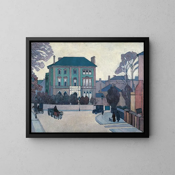 The Green House in St John's Wood - Robert Polhill Bevan — framed artwork on a wall