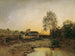 Landschap met vijver en bomen - Robert Russ — weergave van het kunstwerk