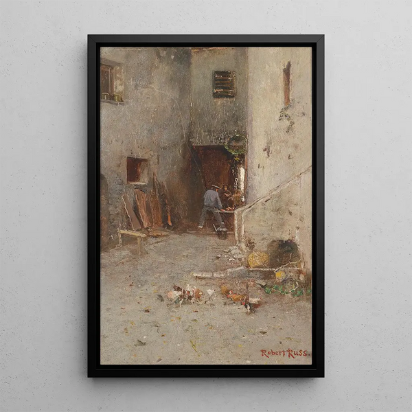 Partie de Klausen - Robert Russ — framed artwork on a wall