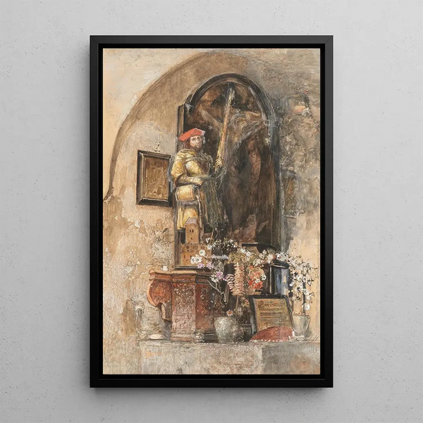 Study of an Altar - Robert Russ — framed artwork on a wall