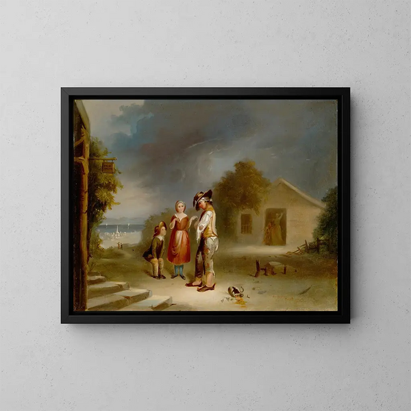 The fate of the drunkards - Robert S. Duncanson — framed artwork on a wall