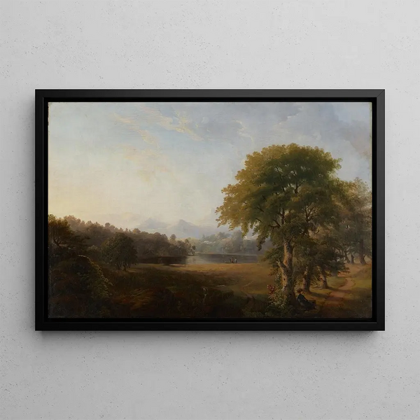 Landscape Painting Untitled - Robert S. Duncanson — framed artwork on a wall