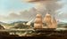 Britse eenzame zeilboot - Robert Salmon — weergave van het kunstwerk