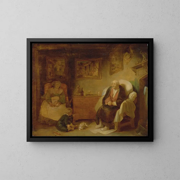 Les Sept Âges de l'Homme, Deuxième Enfance - Robert Smirke — framed artwork on a wall