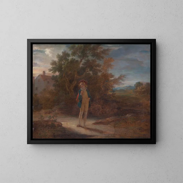 Les Sept Âges de l'Homme: Le Scolaire - Robert Smirke — framed artwork on a wall
