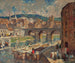 Een molenstad aan de rivier - Robert Spencer — weergave van het kunstwerk