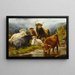 Highlands vee schilderij - Robert Watson — ingelijst kunstwerk aan de muur
