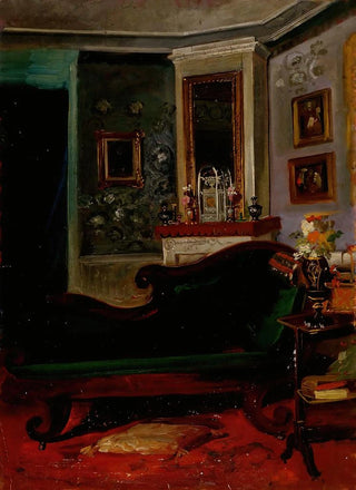 Robert Wilhelm Ekman - Green Sofa.webp