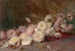 Natuurschildering van roze en witte chrysanthen - Robert Wilton Lockwood — weergave van het kunstwerk