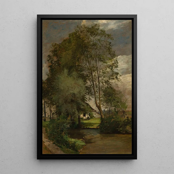 Landschap van het platteland - Robert Lewinski — ingelijst kunstwerk aan de muur