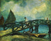 Pont en bois de Mazorlo à Burano - Rodolfo Paoletti — weergave van het kunstwerk