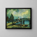 Pont en bois de Mazorlo à Burano - Rodolfo Paoletti — ingelijst kunstwerk aan de muur