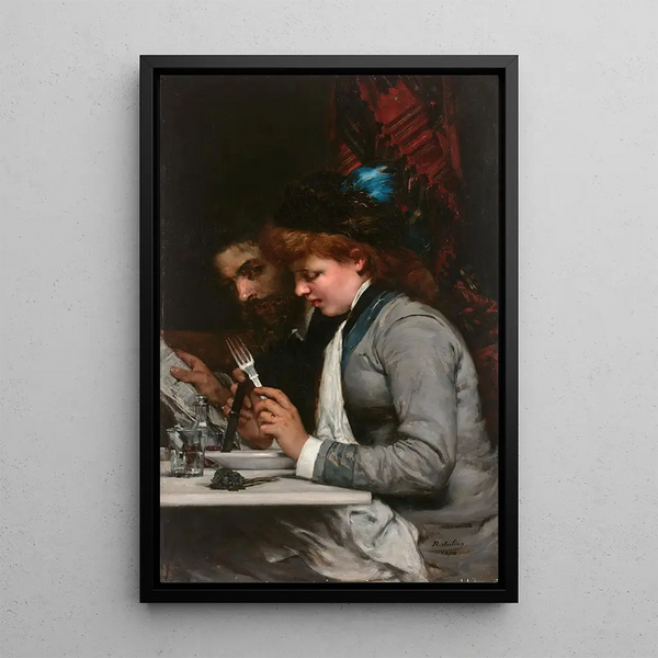 Chez Duval - Rodolphe Julian — ingelijst kunstwerk aan de muur