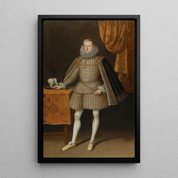 Portret van Filips IV van Spanje - Rodrigo de Villandrando — ingelijst kunstwerk aan de muur