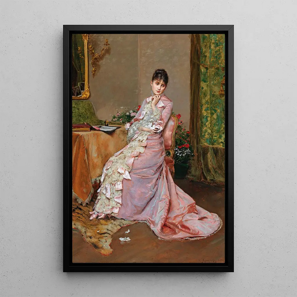 The Letter - Rogelio de Egusquiza — framed artwork on a wall