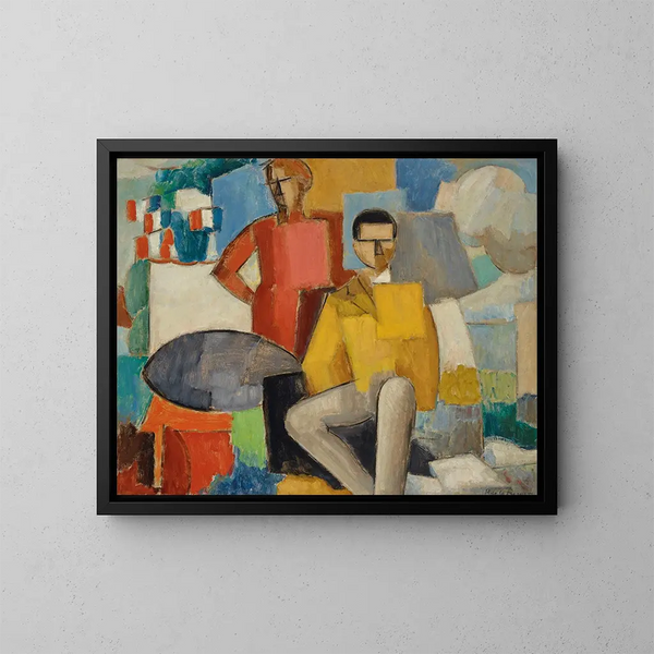 Le Quatorze Juillet - Roger de La Fresnaye — framed artwork on a wall