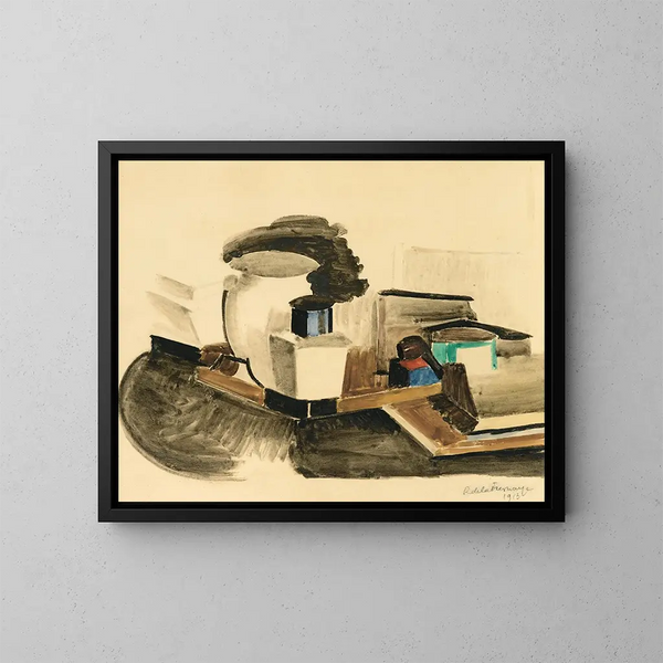 Nature morte avec une pipe - Roger de La Fresnaye — framed artwork on a wall