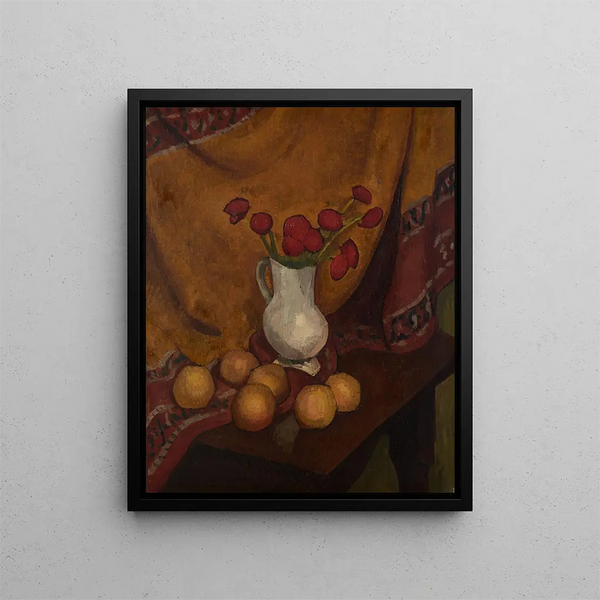 Vase de coquelicots - Roger de La Fresnaye — framed artwork on a wall