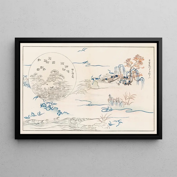 Shinsen moyo no shiori Pl06 - Rokkaku Shisui — framed artwork on a wall
