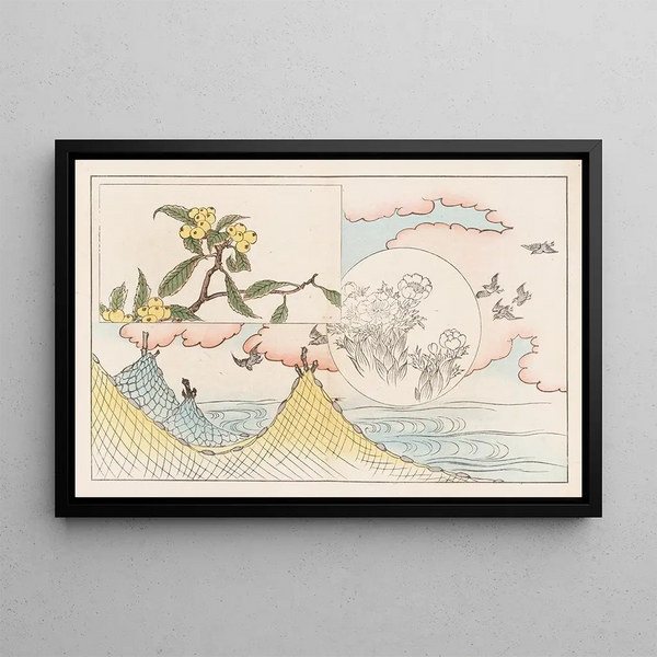 Shinsen moyo no shiori Pl16 - Rokkaku Shisui — framed artwork on a wall