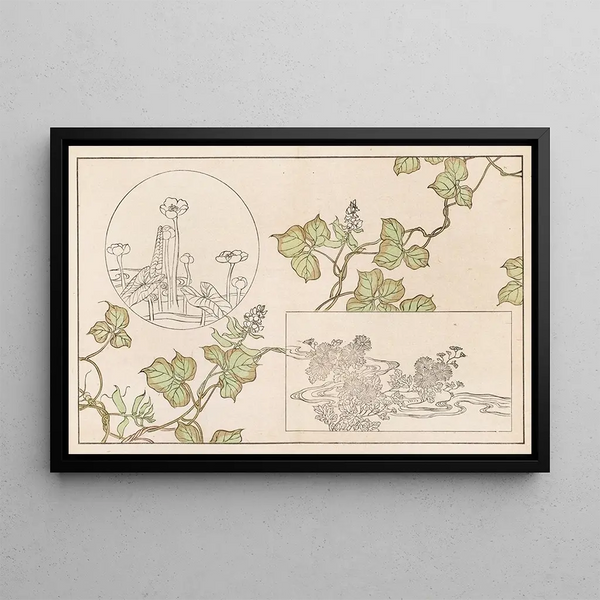 Shinsen moyo no shiori Pl18 - Rokkaku Shisui — framed artwork on a wall