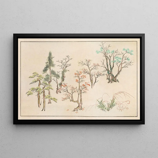 Shinsen moyo no shiori Pl19 - Rokkaku Shisui — framed artwork on a wall