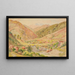 Landscape Painting Untitled with Mountains - Roland Hipkins — framed artwork on a wall