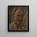 Zelfportret - Roland Maser — ingelijst kunstwerk aan de muur