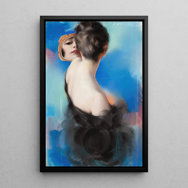 Illustration de couverture pour American Sunday - Rolf Armstrong — framed artwork on a wall