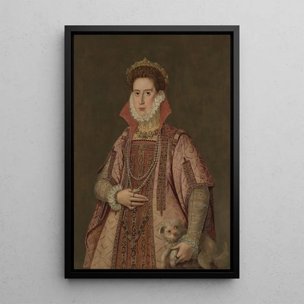 Portret van een vrouw - Roland de Moys — ingelijst kunstwerk aan de muur