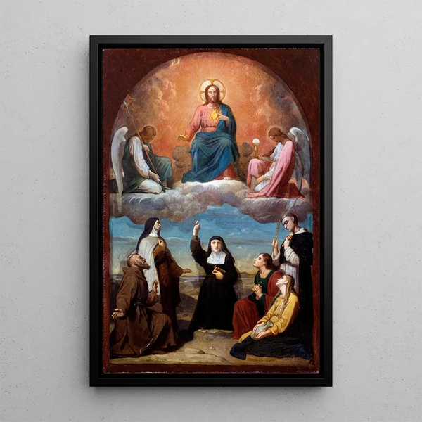 Le Sacré-Cœur - Romain Cazes — ingelijst kunstwerk aan de muur