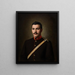 De luitenant Lieber in uniform - Roman Fekonja — ingelijst kunstwerk aan de muur