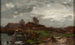 Landscape Cottages by the Water - Roman Kazimierz Kochanowski — artwork view