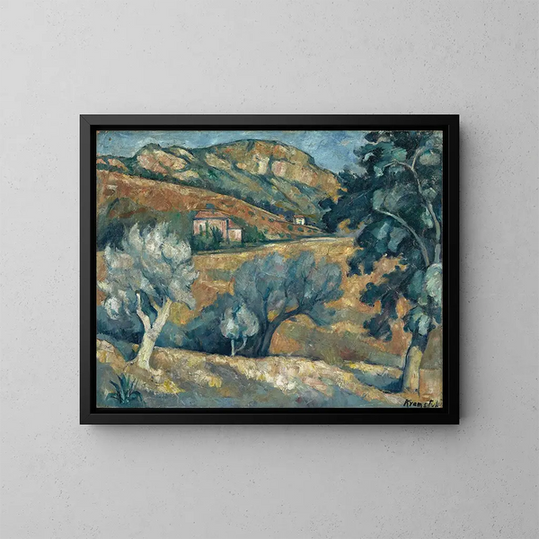Landscape Painting in Provence - Roman Kramsztyk — framed artwork on a wall