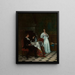 scène bij de haard - Roman Padlewski — ingelijst kunstwerk aan de muur