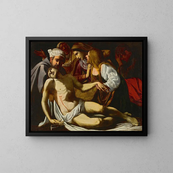La Lamentation - School of Rome — framed artwork on a wall