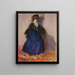 Study of a Seated Woman - Romuald Kamil Witkowski — framed artwork on a wall