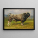 De Grijze Stier - Rosa Bonheur — ingelijst kunstwerk aan de muur