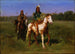 Indianen te paard met speren - Rosa Bonheur — weergave van het kunstwerk