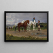 Marché fermier des Pyrénées - Rosa Bonheur — ingelijst kunstwerk aan de muur